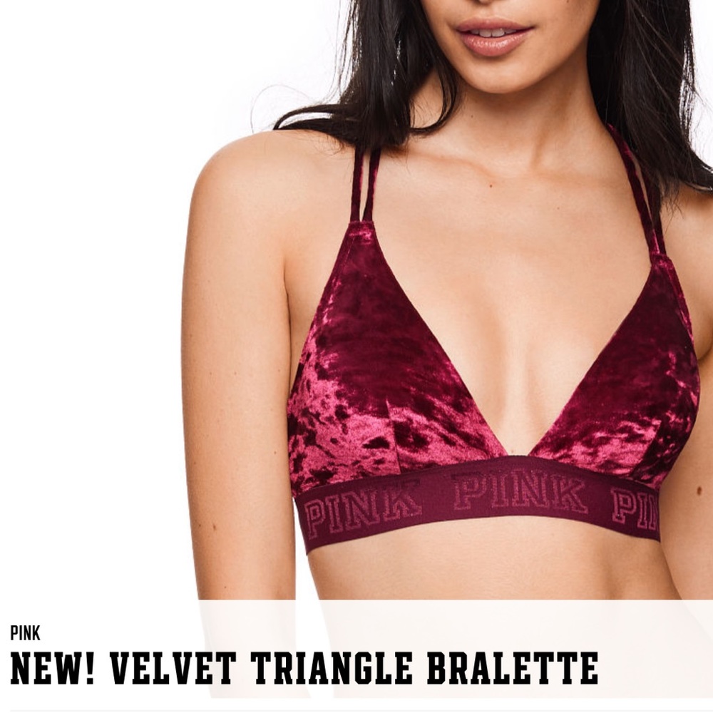 NWOT Victoria's Secret velvet Bralette